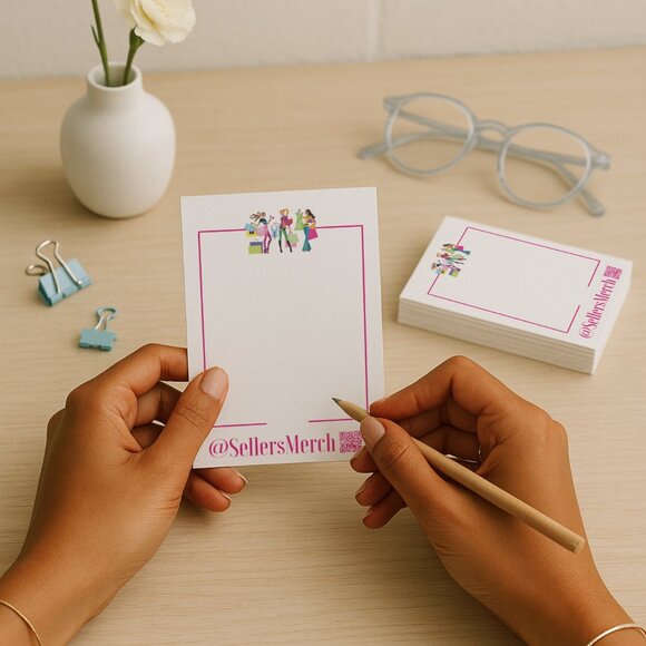 Custom Note Cards for Small Business Packaging – Personalized with QR Code - Picture 4 of 5